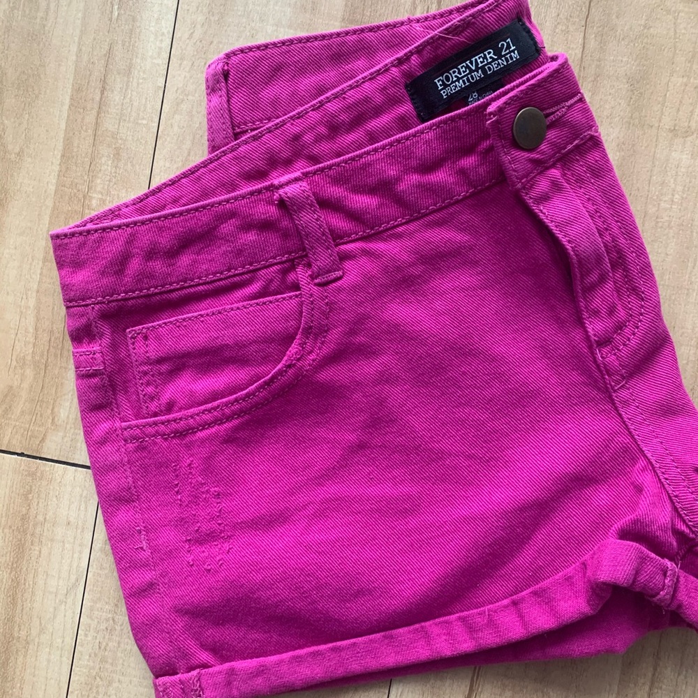 Pink hot Jean shorts